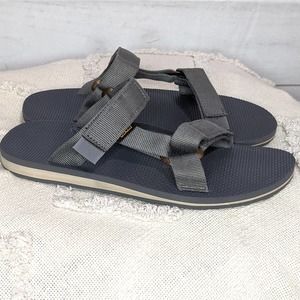 Teva Universal Strappy Slip On Slide Sandals Gray Women's Size 9